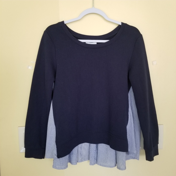 Kensie Crew Neck Ruffled Sweatshirt size M - Picture 9 of 9